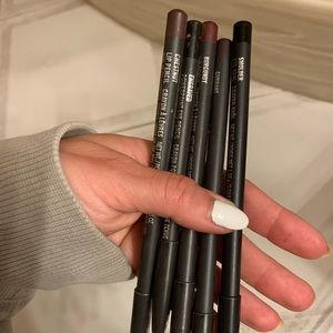 5 Mac lip pencils and eyeliners